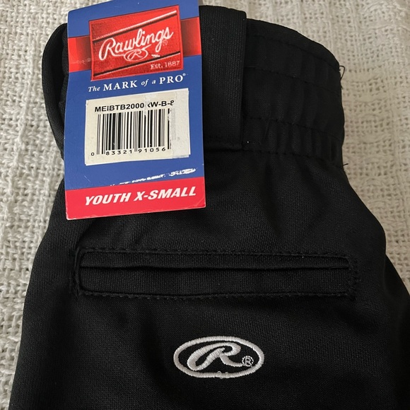 Rawlings Youth Pull Up YBEP31 Baseball Pant. NWT Size XS - Picture 4 of 6
